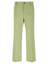 Prada Bicolor Cotton Casual Pants