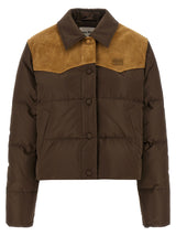 Miu Miu Brown Recycled Polyester Full-Length Jacket