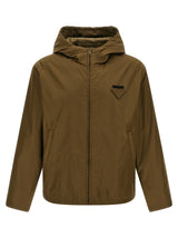 Prada Bicolor Polyamide Shell Jacket