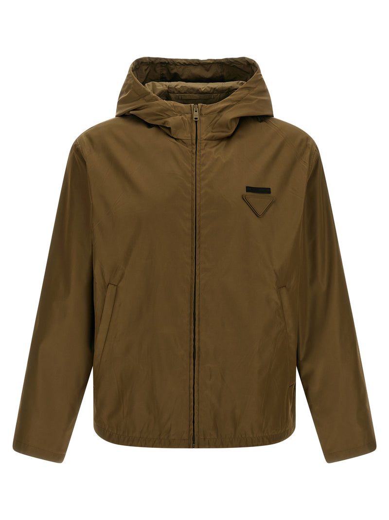 Prada Bicolor Polyamide Shell Jacket
