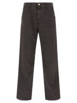 Carhartt Wip Brown Organic Cotton Casual Pants