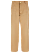 Carhartt Wip Brown Organic Cotton Casual Pants