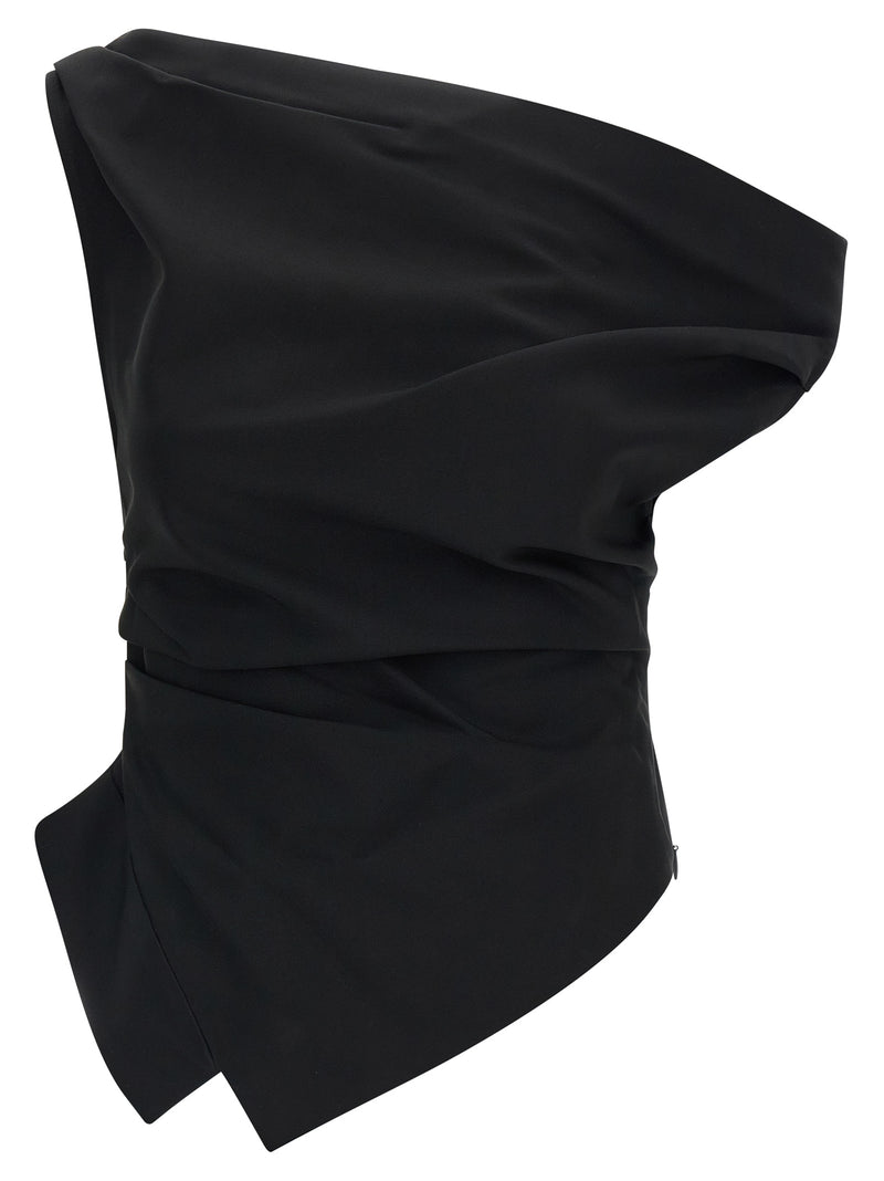 Rohe Black Viscose Tank Tops