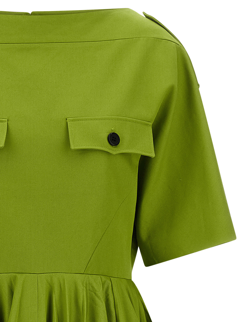 Prada Bicolor Cotton Casual Dress