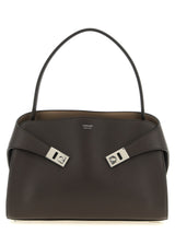 Ferragamo Brown Calfskin Shoulder Bag