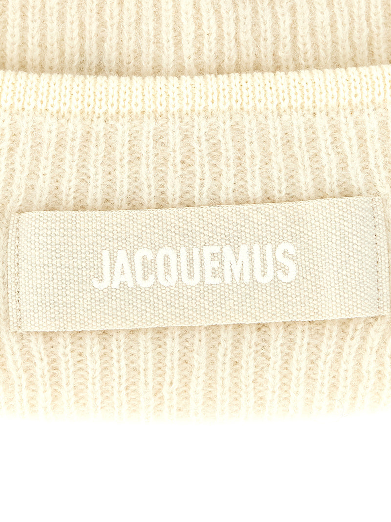 Jacquemus White Wool Beanie