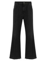 Amiri Black Cotton Flared Jeans