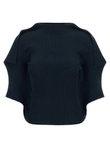 Issey Miyake Blue Polyester Pattern Shirt