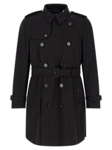 Burberry Black Cotton Coat