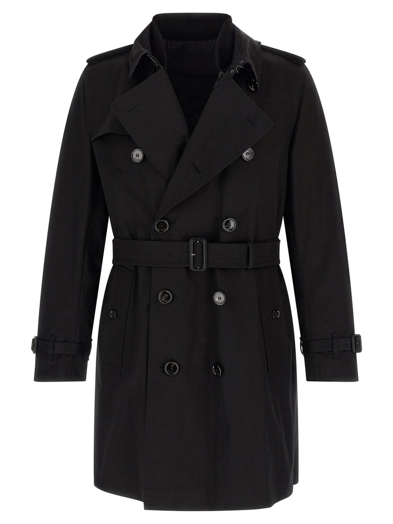 Burberry Black Cotton Coat