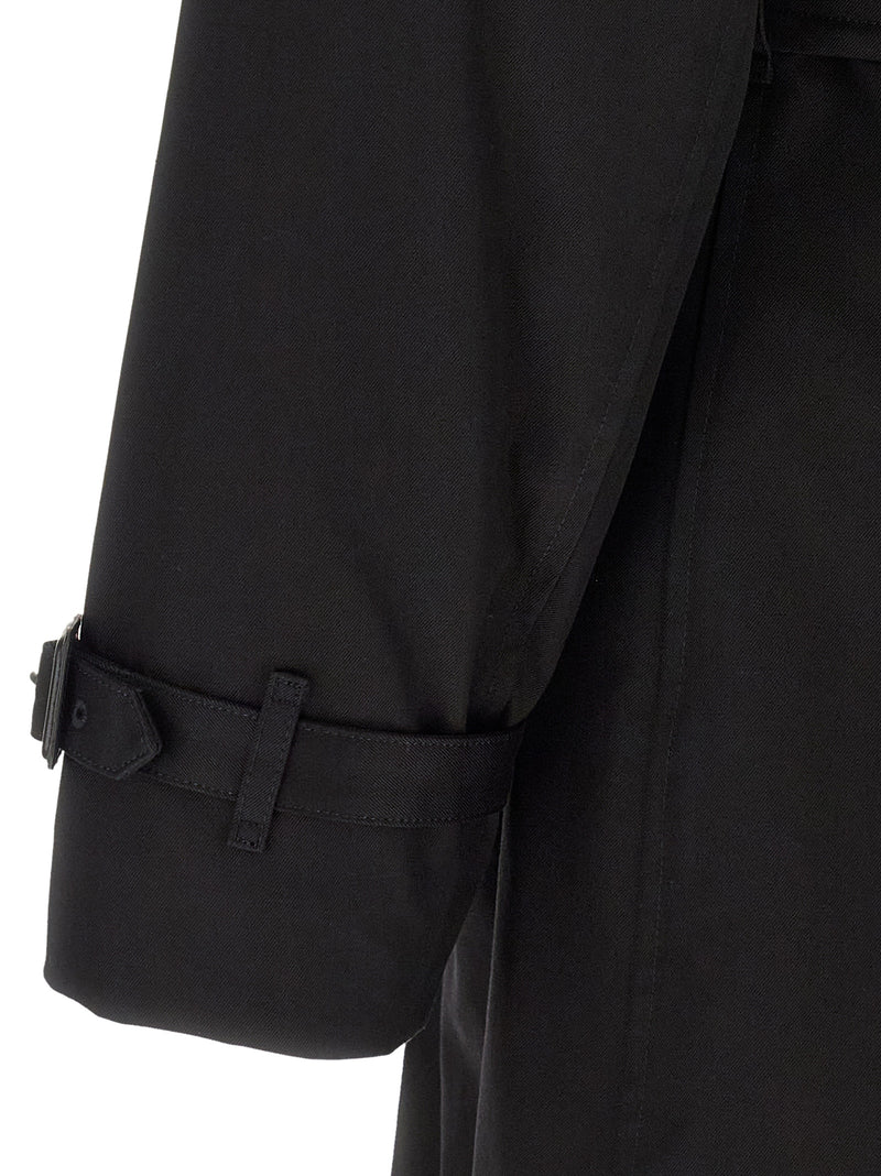 Burberry Black Cotton Coat