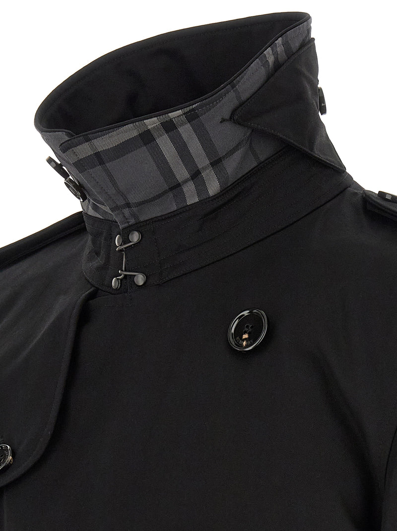 Burberry Black Cotton Coat