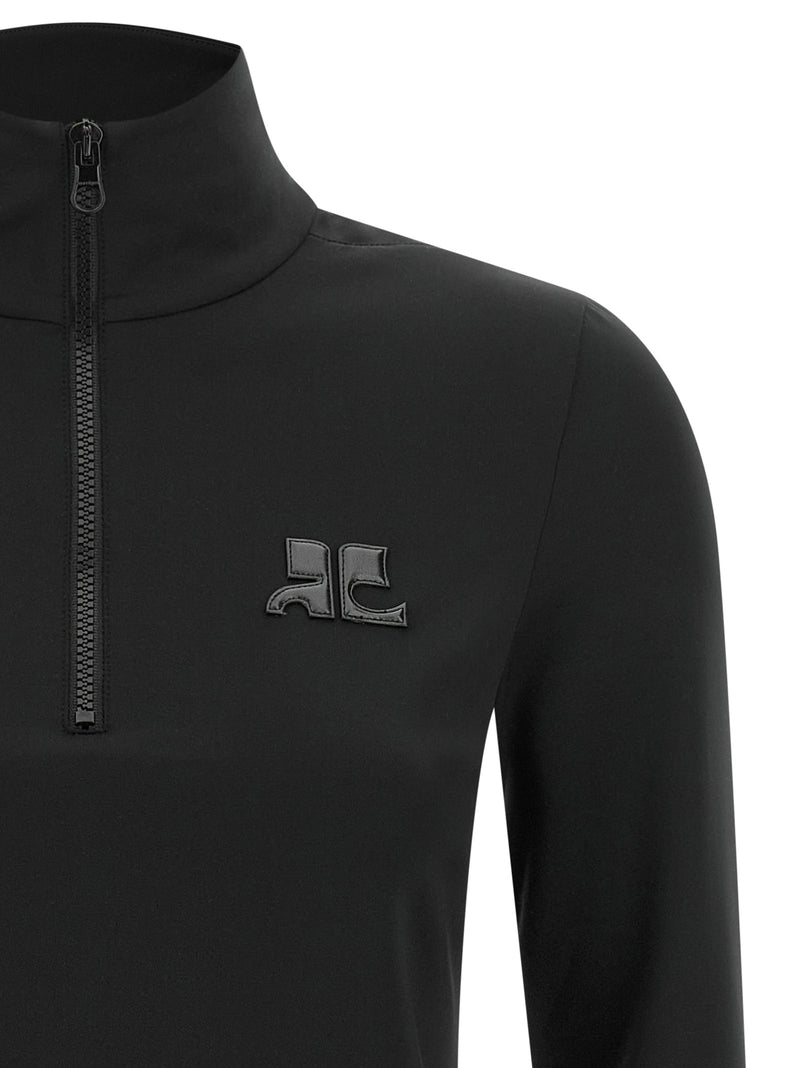 Courrèges Black Polyamide Cardigan