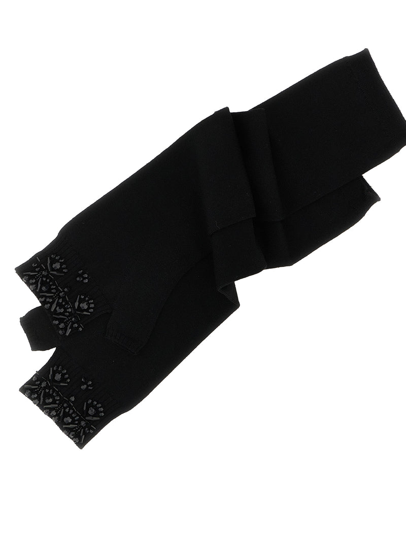 P.A.R.O.S.H. Black Wool Gloves