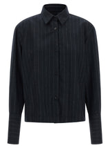 THELATEST Blue Polyamide Blouse