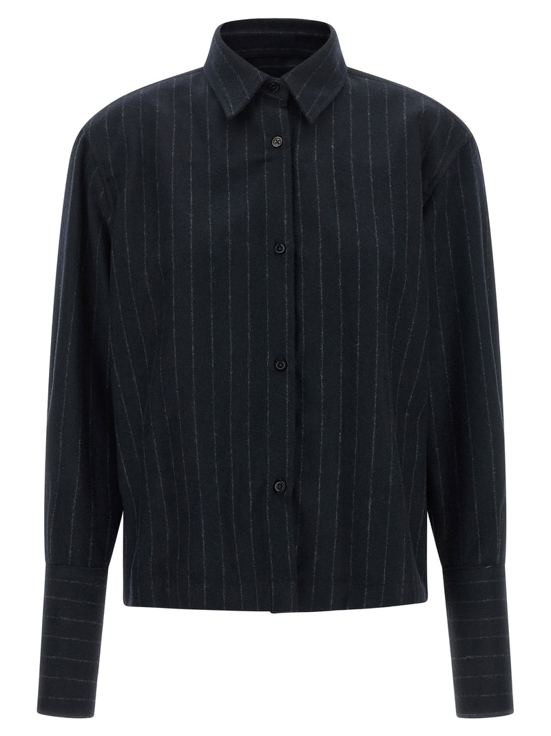 THELATEST Blue Polyamide Blouse