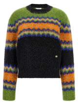 Ganni Multicolor Marabou Cardigan