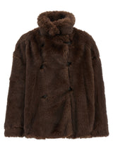THELATEST Brown Polyester Coat