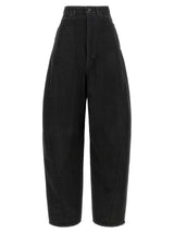 Balenciaga Black Cotton High-Waisted Jean