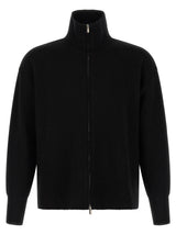 MA'RY'YA Black Virgin Wool Cardigan