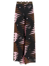 Emilio Pucci Multicolor Silk Casual Pants