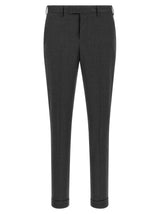 PT Torino Gray Virgin Wool Dress Pants