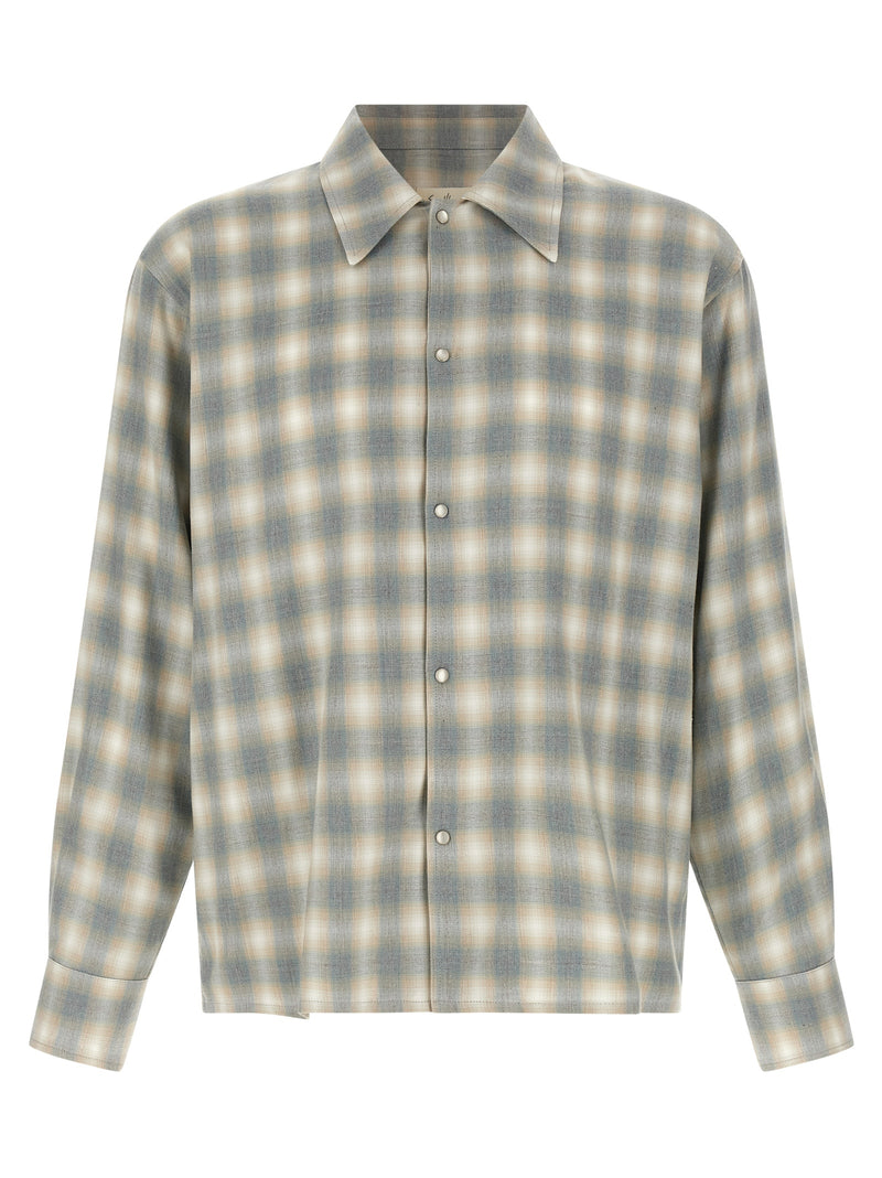 SECOND/LAYER Gray Cotton Blouse