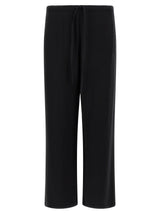 SECOND/LAYER Black Cotton-Like Casual Pants