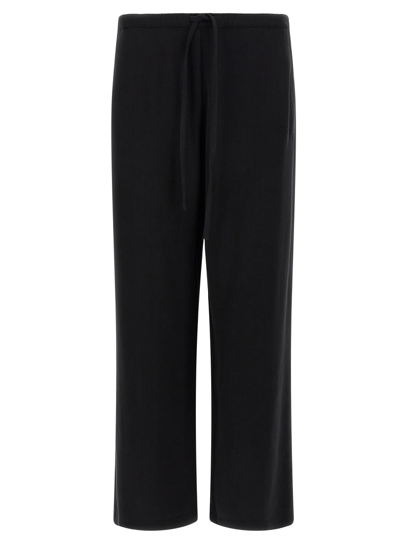 SECOND/LAYER Black Cotton-Like Casual Pants