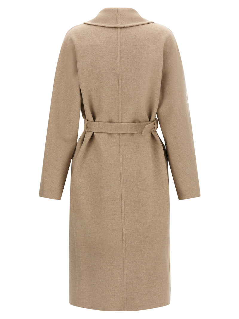 Ferragamo Beige Virgin Wool Coat