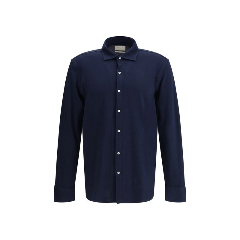 Brooksfield Black Cotton Dress Shirt