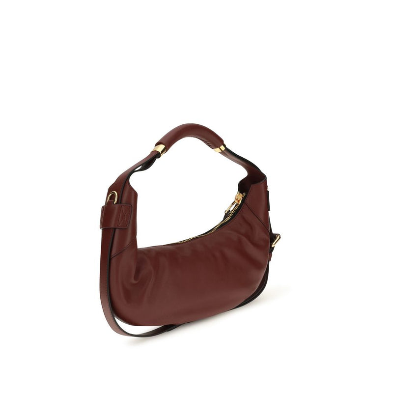 Moschino Bordeaux Calf Leather Bos Taurus Handbag