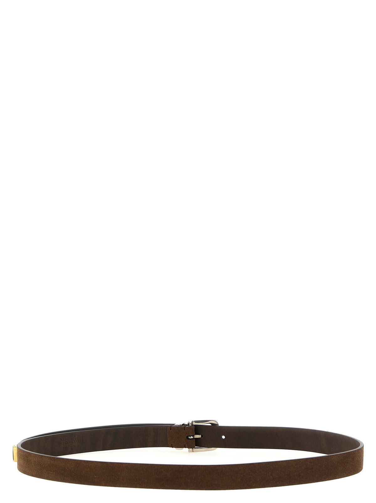 Brunello Cucinelli Brown Bull Skin Belt