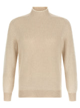 Brunello Cucinelli Beige Cashmere Cardigan