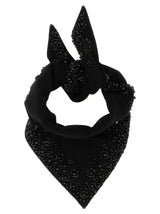 P.A.R.O.S.H. Black Wool Foulard