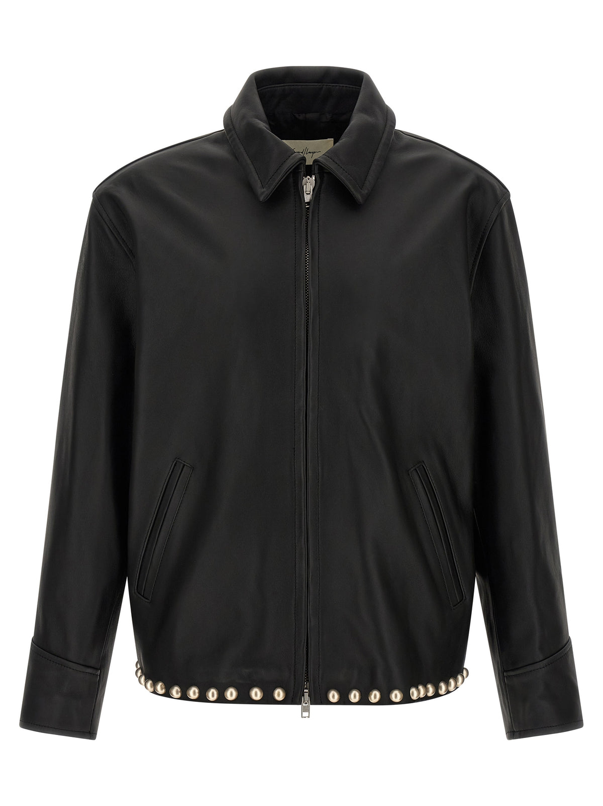 SECOND/LAYER Black Calfskin Leather Jacket