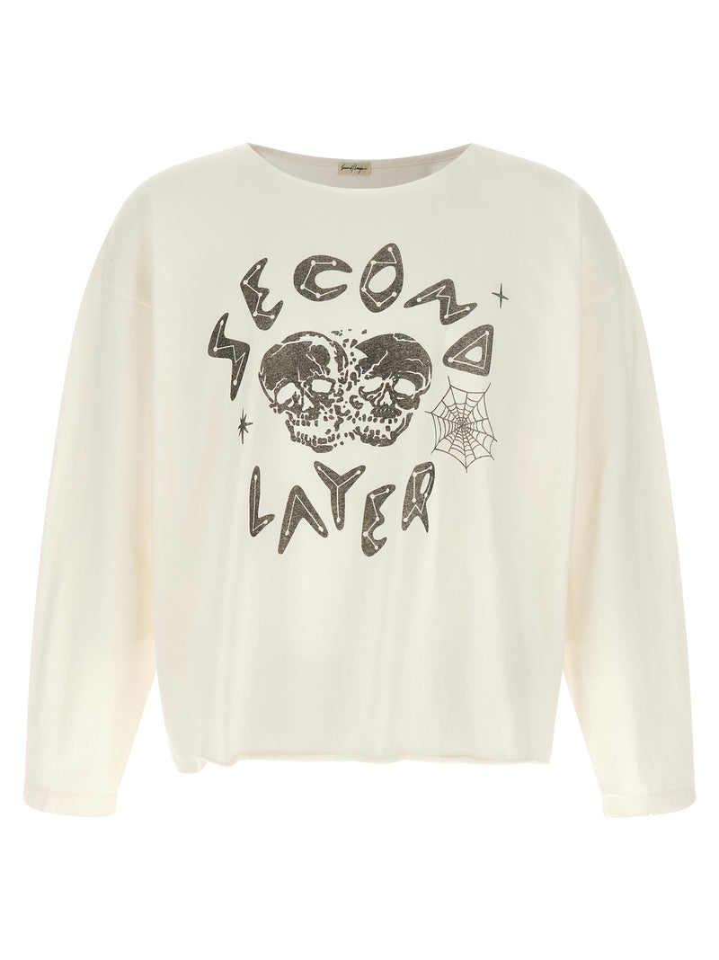 SECOND/LAYER White Cotton T-Shirt