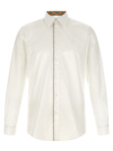Burberry White Cotton Blouse