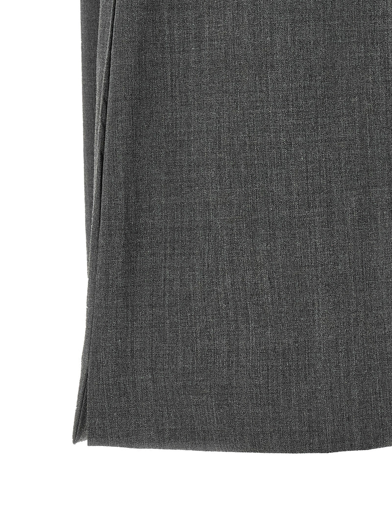 THELATEST Gray Polyester Bermuda Shorts