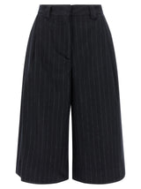 THELATEST Blue Polyamide Bermuda Shorts