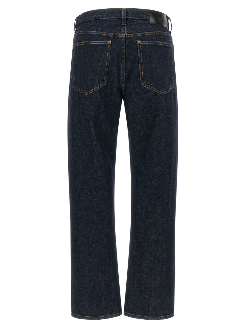 Khaite Blue Cotton Straight-Leg Jeans