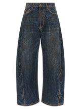 Giuseppe Di Morabito Blue Cotton Relaxed Fit Jeans