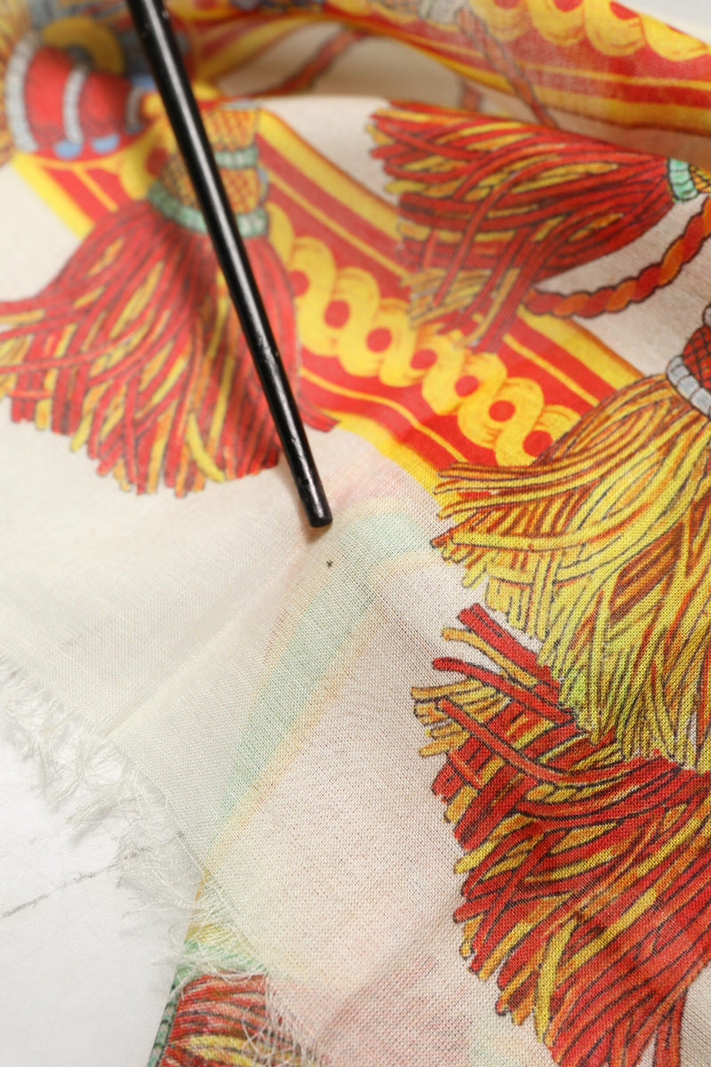 Dolce & Gabbana Multicolor Carretto Print Modal Shawl Scarf
