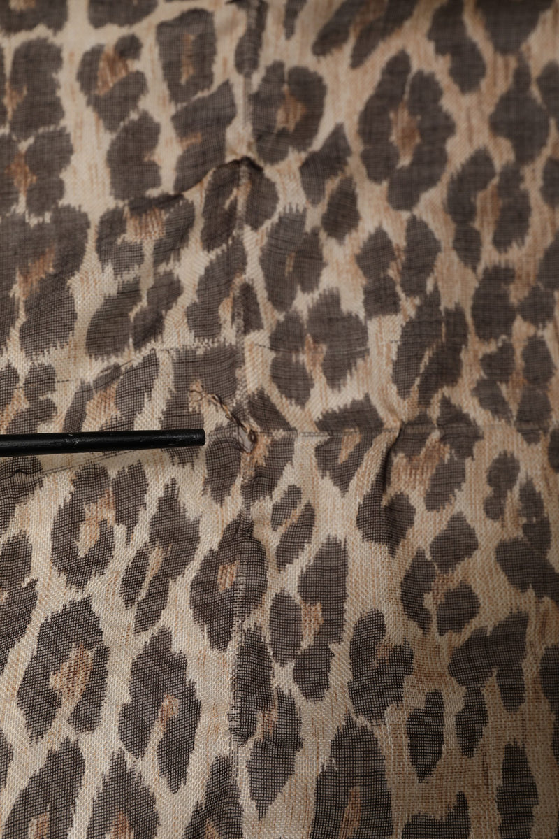 Dolce & Gabbana Brown Leopard Cashmere Shawl Stole Scarf