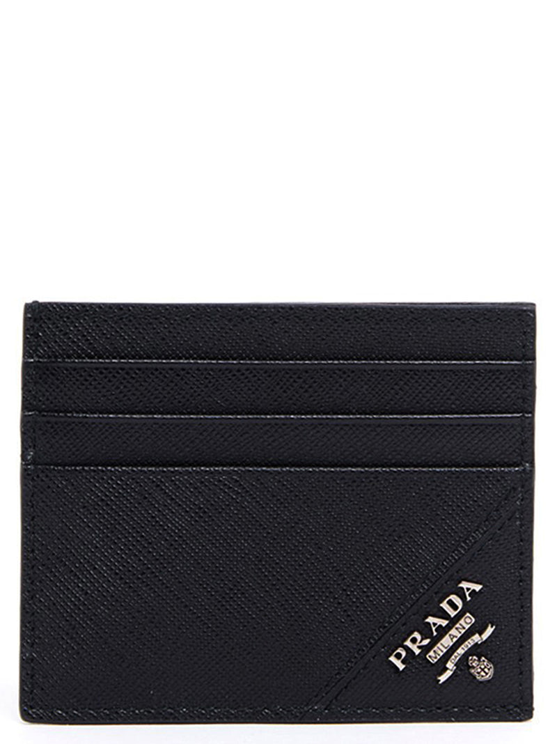 Prada Black Calfskin Cardholder