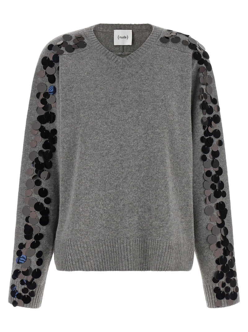 NUDE Gray Wool Cardigan