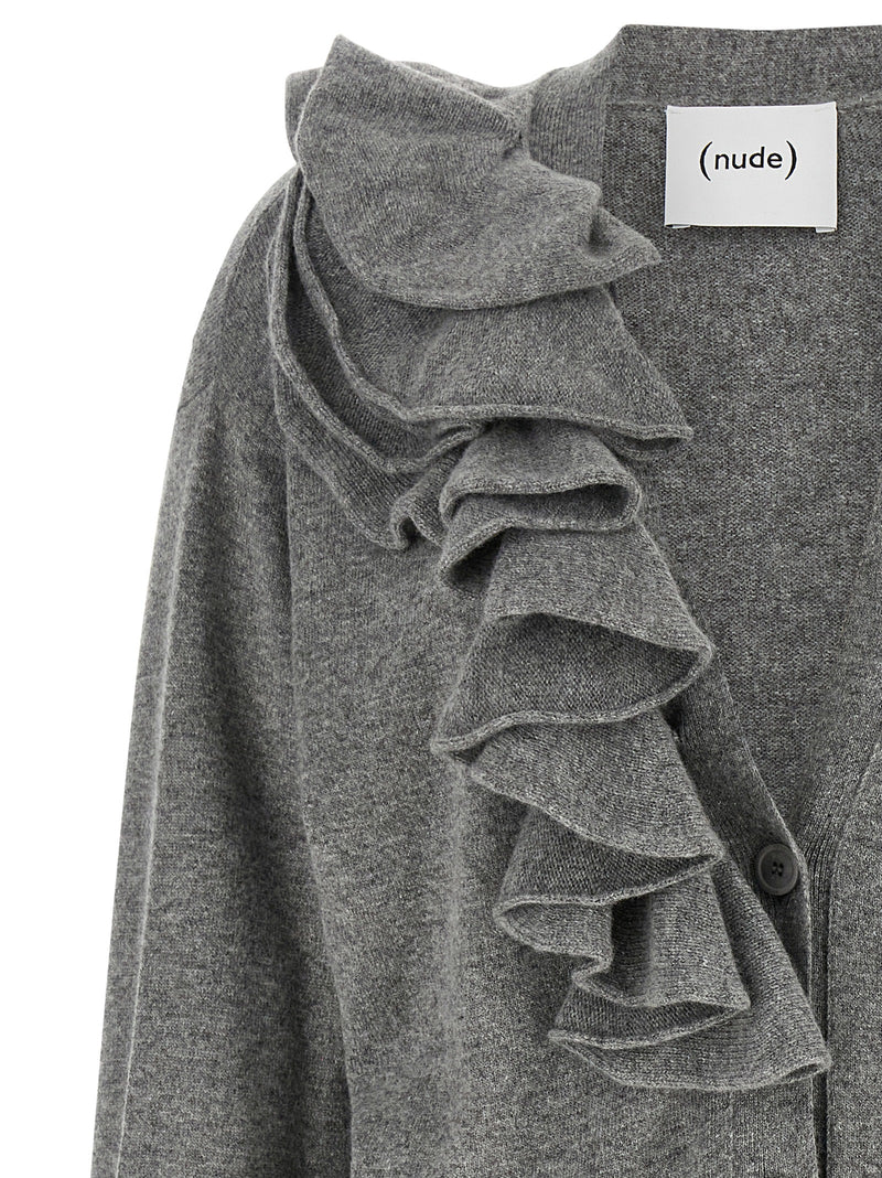 NUDE Gray Wool Cardigan