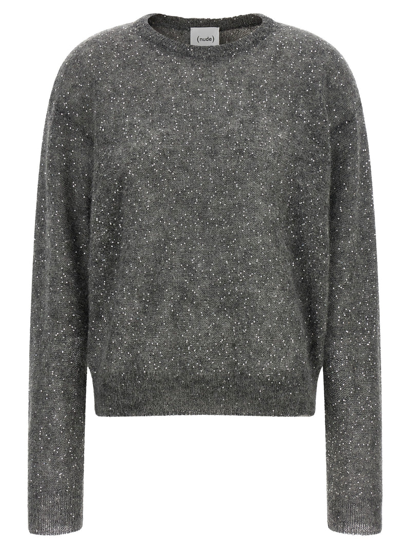 NUDE Gray Wool Cardigan