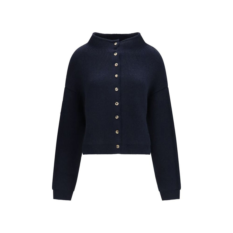 Khaite Blue Cashmere Cardigan