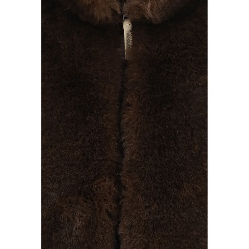 Woolrich Brown Polyester Sleeveless Jacket